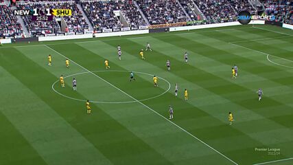Newcastle United with a Goal vs. Sheffield United FC