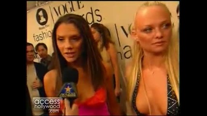 Victoria Beckham and Emma Bunton at Vh1 Fashion Awards Access Hollywood 