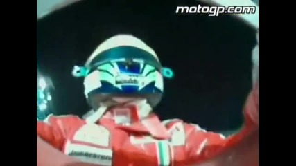 2007 Motogp World Champion Casey Stoner beats Ferrari 