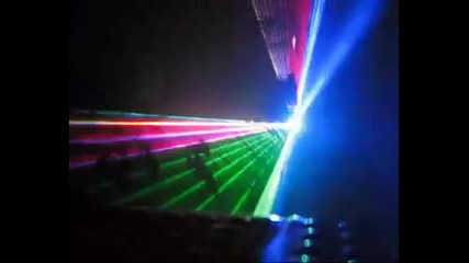 Мощен червен зелен и син дискотечен лазер power Rgb disco laser