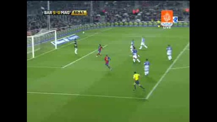 Барселона - Малага 6:0 Супер Гол На Даниел Алвеш 