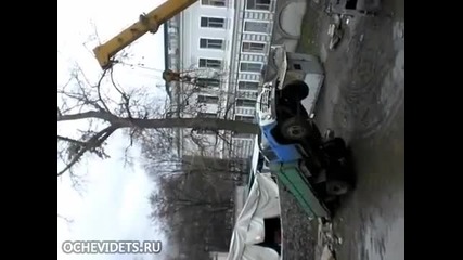 Как се разтоварва камион в Русия_ето така.