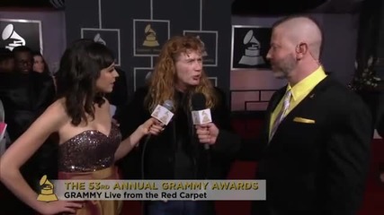 Megadeth on the Grammy red carpet 