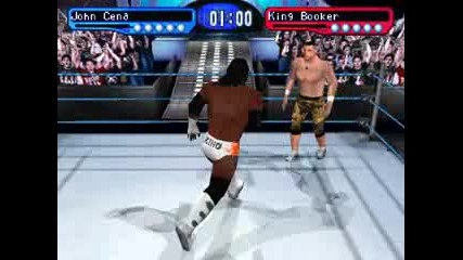 John Cena Vs Booker T smackdown for ps1 my gameplay