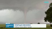 В Швеция заснеха двойно торнадо