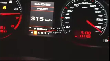Mrc Tuning Rs6 V10 Tfsi Mrc800 0 to 327 km h autobahn testing.