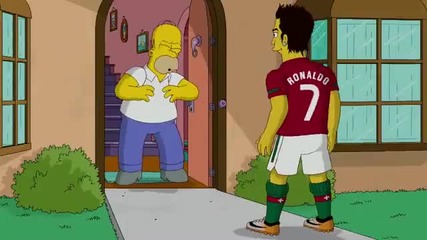 World Cup 2010 Cristiano Ronaldo vs Homer Simpson