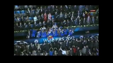 Награждаването на Челси с купата на Шампионска лига