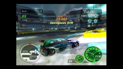 nfsu2 - drift wich golf falken 1 lap 