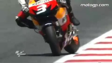 Motogp action from Catalunya 2009