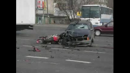 Brutal Motorcycle Crash - Warning 