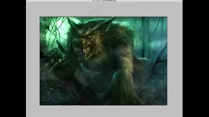 Speed Painting Werewolf Lurking 