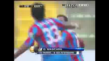 Гол от 45 метра!!! Palermo - Catania 0 - 4 01/03/09 