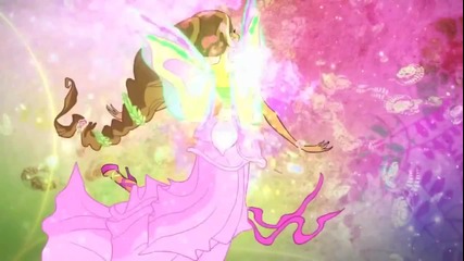 Winx Club : Flora Harmonix Full Transformation! Hd!