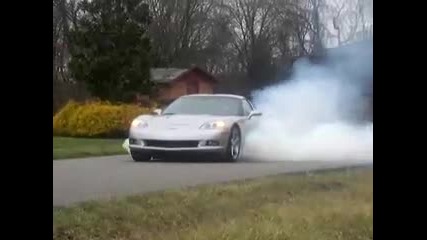 2005 corvette burnout