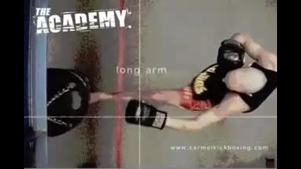 Muay Thai training - front kick