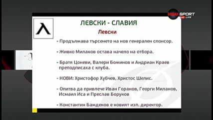 Левски и Славия излизат в първото дерби за сезона в efbet Лига