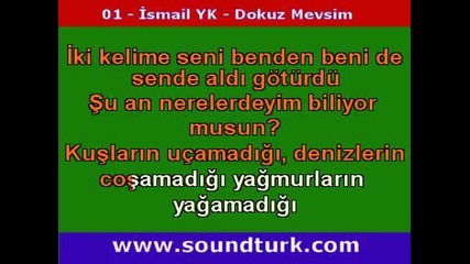 Karaoke - Ismail Yk - Dokuz Mevsim.www.soundturk.com - (playback) 