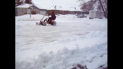 Human Powered Snow Plow 1a