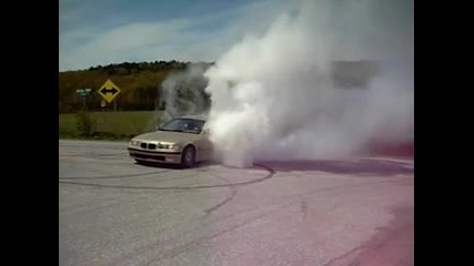 bmw 325i e36 burnout