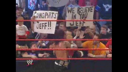 Armageddon 2008 - Jeff Hardy vs Triple H vs Edge - part 2 