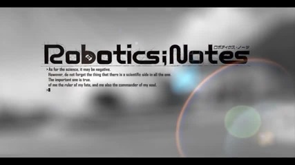 Robotics; Notes Anime Trailer