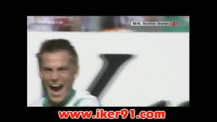 16.08 Арминия Билефелд - Вердер 2:2 Маркуш Розенберг гол