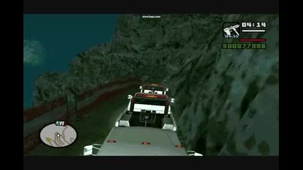 Gta san andreas - планински влак от коли