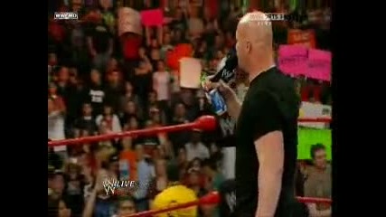 Stone Cold говори за Wrestlemania 26 [ Raw 15.03.10]