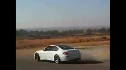 bmw m6 burnout and drift