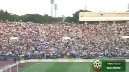 40 000 пеят химна на мача България - Ирландия(06.06.2009)