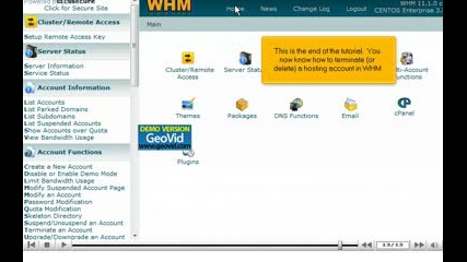 Terminate an account in Whm by www.vivahost.com
