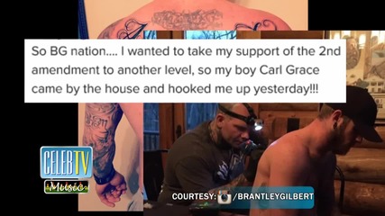 Brantley Gilbert's 2nd Amendment Tattoo