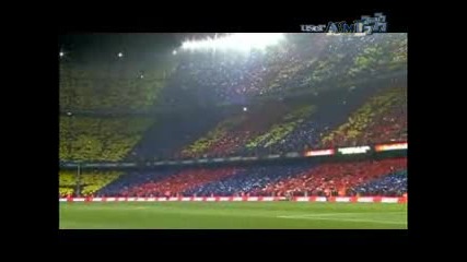 Радоста на публиката на Барселона преди мача с Реал Мадрид и радоста на футболистите след мача 