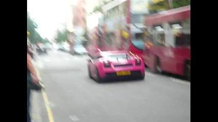 Pink Superleggera full throttle 