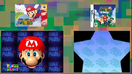 Mario 64 vs Mario 64 Ds side by side comparison