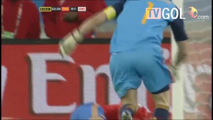 Spain 0 - 1 Switzerland 