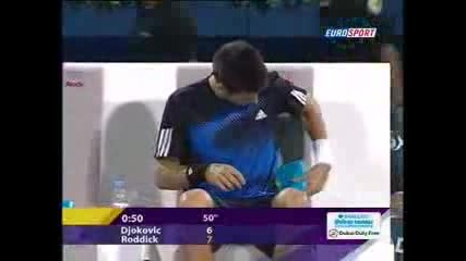 Roddick Beats Djokovic !! Dubai 2008 Highlights *HQ*