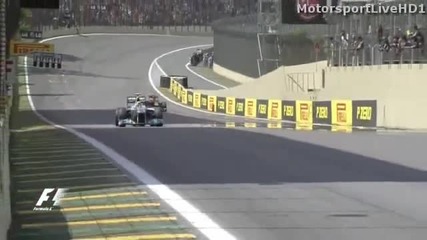 Уебър печели Гранд При на Бразилия. Страхотна двойна победа на отбора на Red Bull Racing [ H D ]