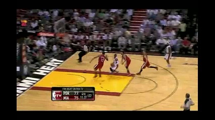 Portland Trail Blazers @ Miami Heat 105 - 96 [highlights] - 08.03.2011