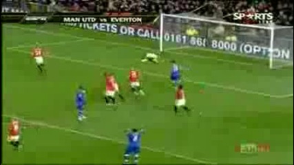 Manchester United 3:0 Everton 21.11.2009 Всички голове