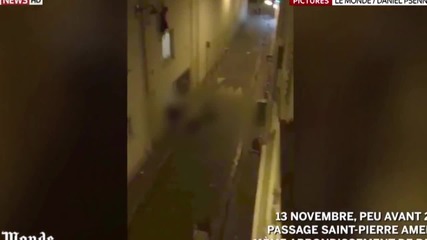 Париж Терористичната Атака Любителски Кадри нападението в концертната зала