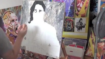 It's Diesel, in custom Kliq colors: Wwe Canvas 2 Canvas