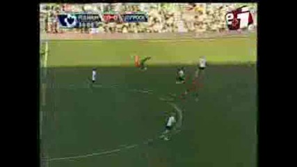 Fulham 0 - 1 Liverpool - Yossi Benayoun Goal - 04.04.2009