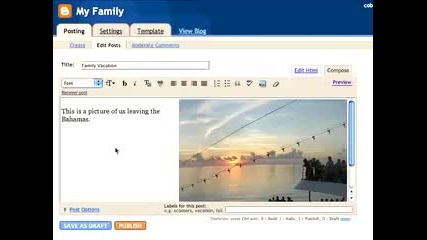Как да си направим блог с Blogger 