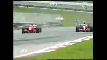 Malaysia Gp 2007 Hamilton Vs Ferrari Massa