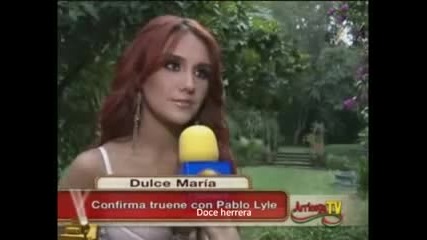 Dulce Maria confirma truene con Pablo Lyle (arriesga Tv)