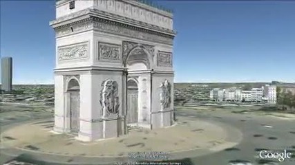 Париж, Франция в 3 D