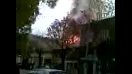 Пожар на ул.пиротска, град София 