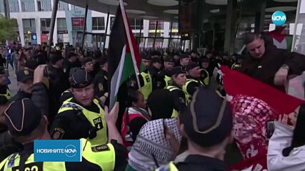 Пропалестински и произраелски протести преди втория полуфинал на Евровизия